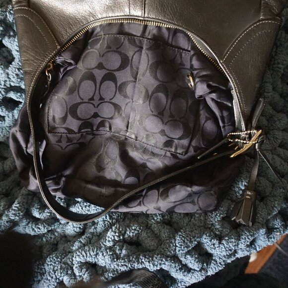 Coach Vintage Hampton  Black Leather Bag - Picture 12 of 12